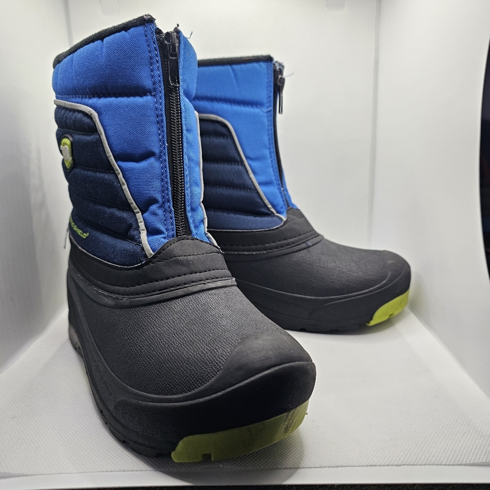Arctic Shield Kid Waterproof Insulated Durable Winter Snow Boots Size 5 Boy Blue